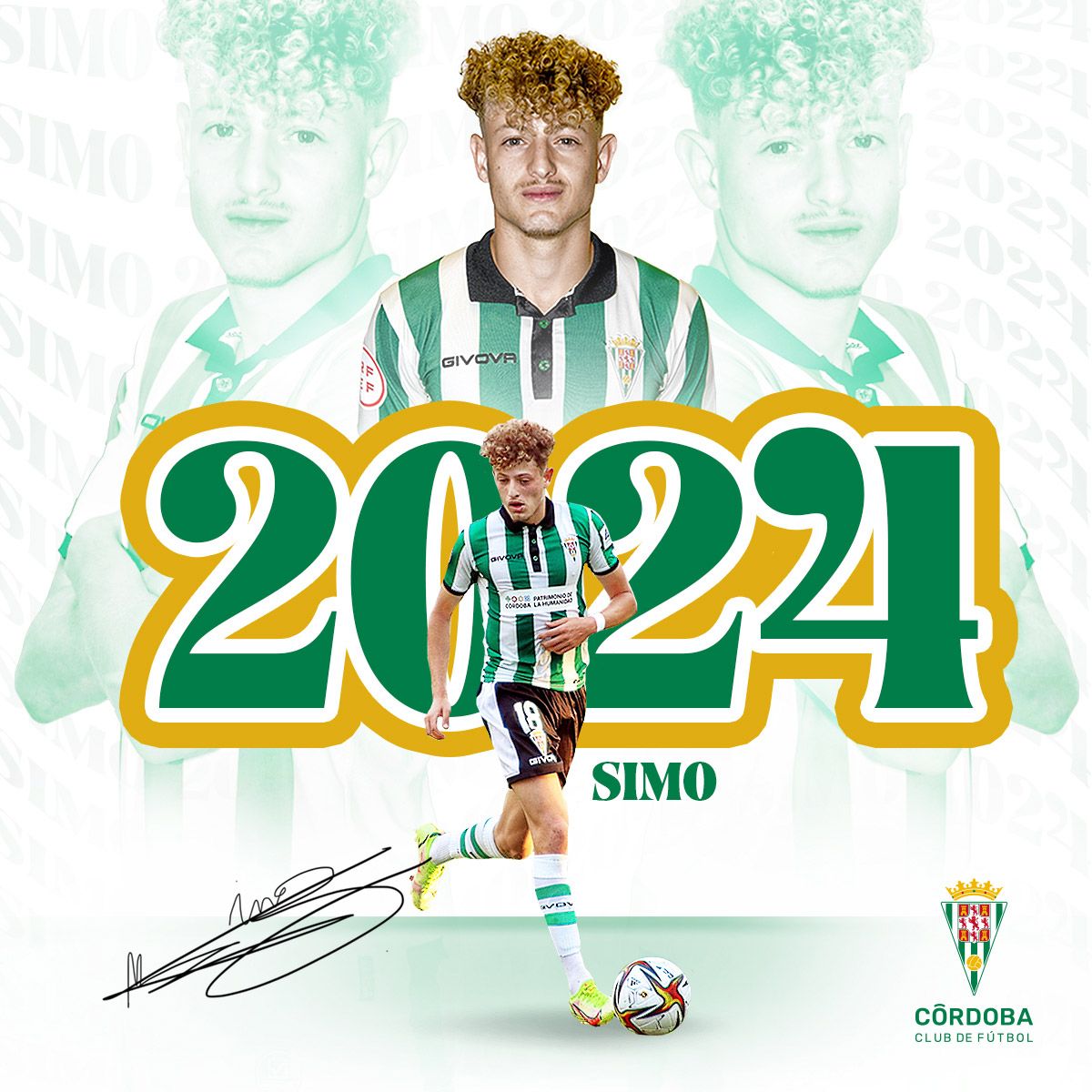 Simo, renovado hasta el 2024 Córdoba CF Web Oficial
