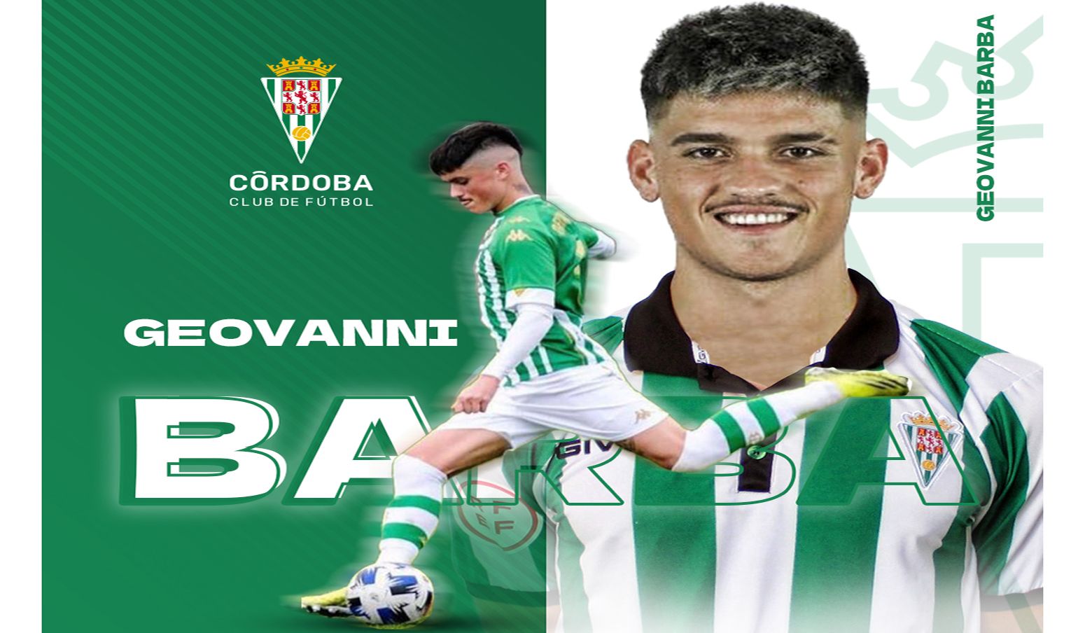 Geovanni Barba, nuevo jugador del Córdoba B