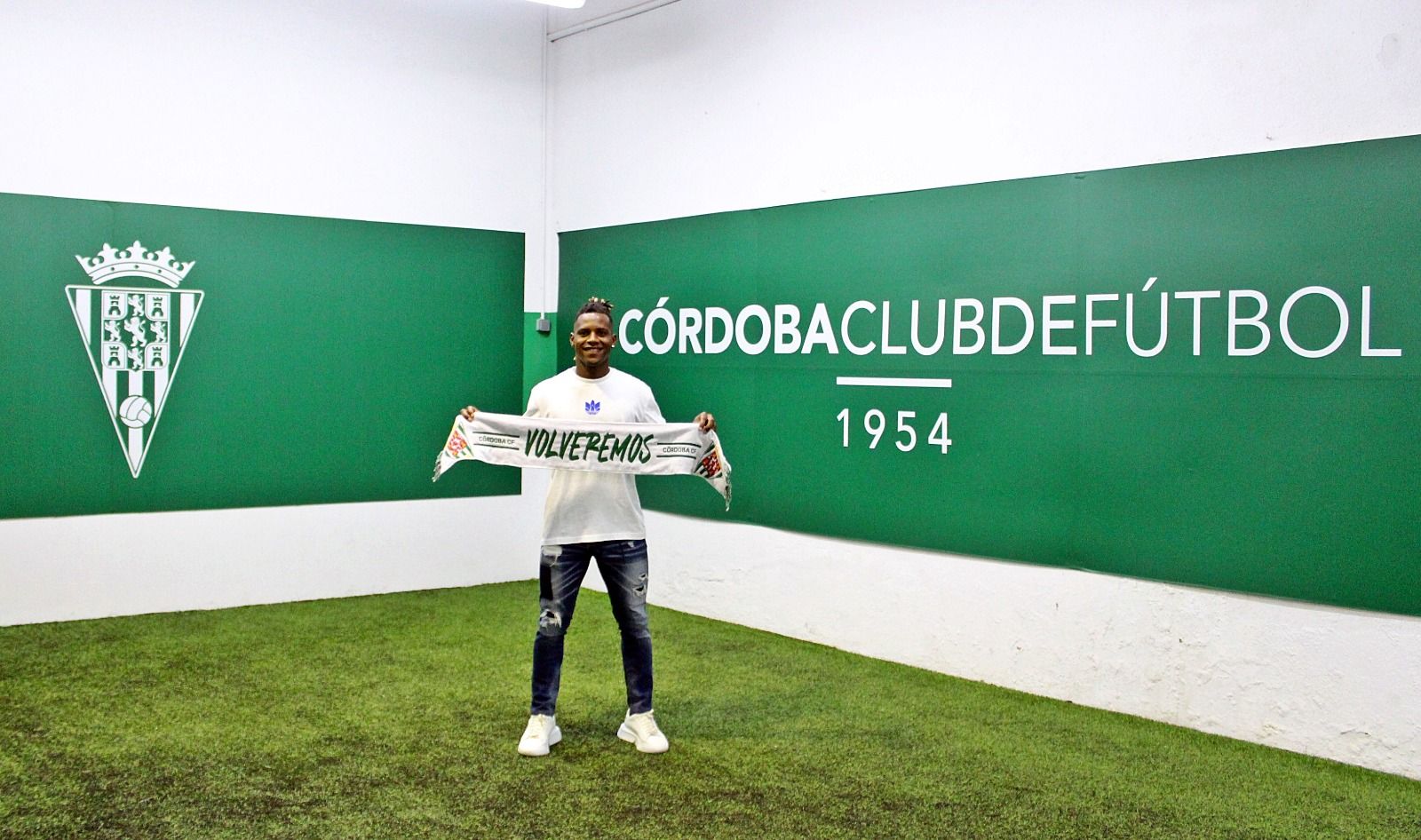 Presentación de Cedric como jugador del Córdoba CF