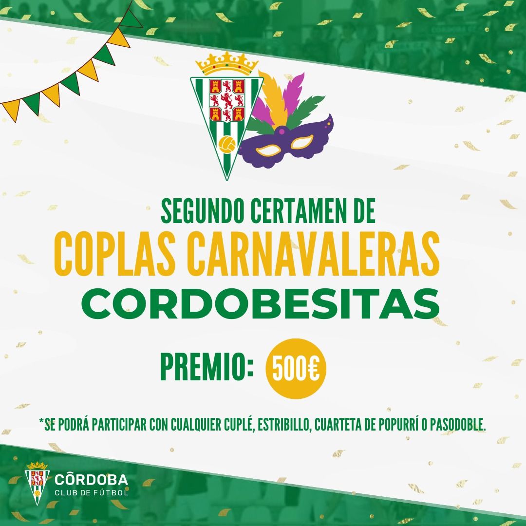 II Certamen de Coplas cordobesistas para el Carnaval de Córdoba