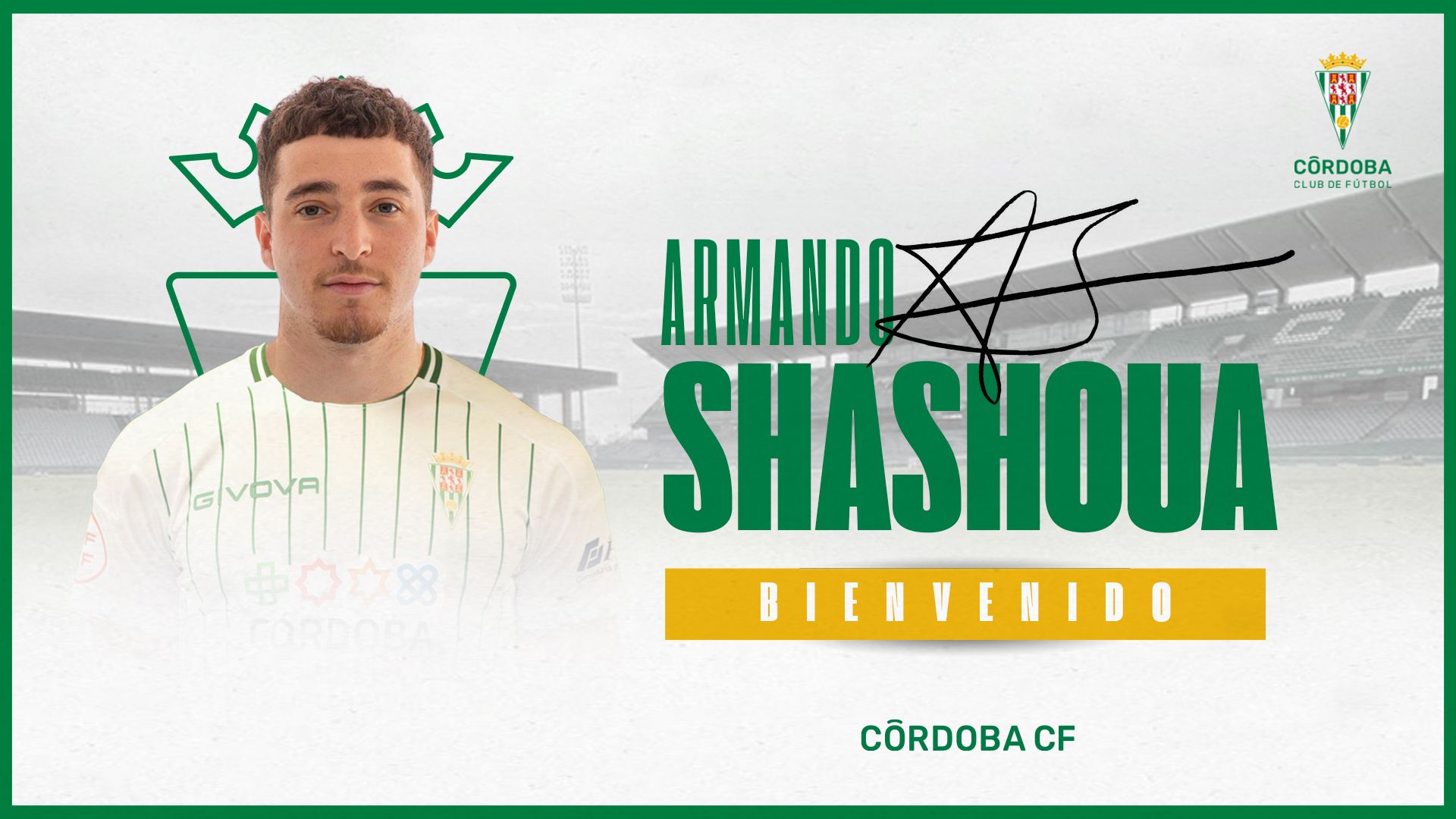 Armando Shashoua, nuevo jugador del Córdoba CF