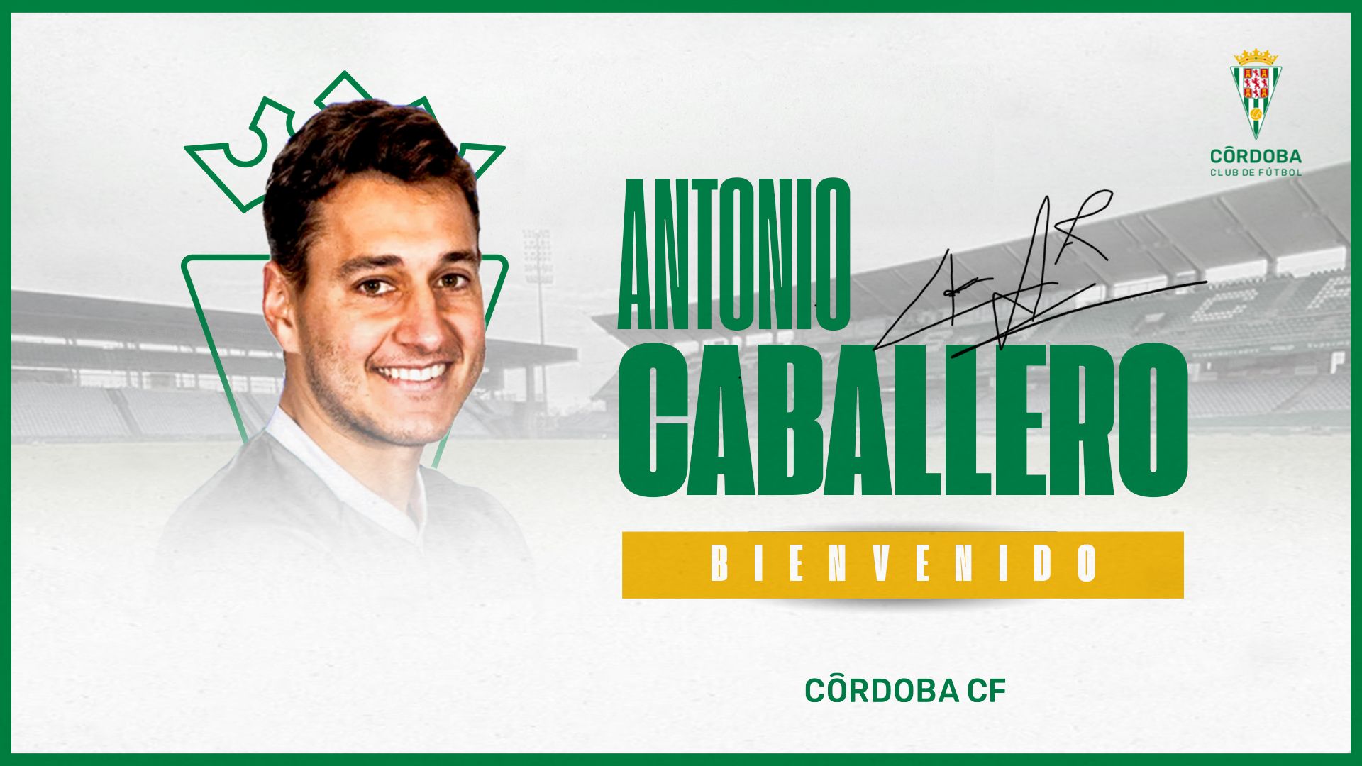 Antonio Caballero, nuevo jugador del Córdoba CF
