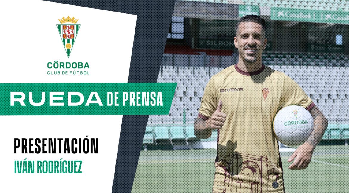 La presentación de Iván Rodríguez como nuevo jugador del Córdoba