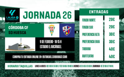 Venta de entradas Córdoba CF – SD Huesca